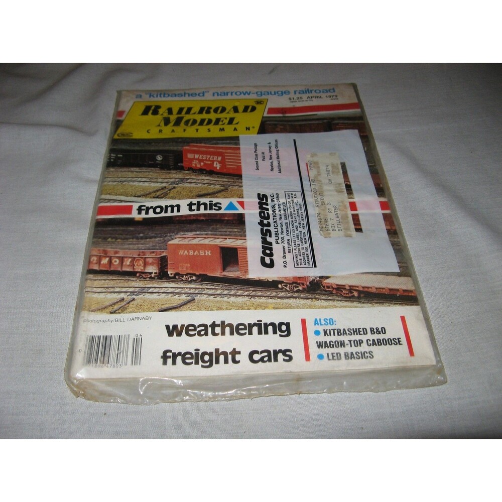 Railroad Model Craftsman Magazine April 1979 NEW IN ORIGINAL PACKAGE NOS